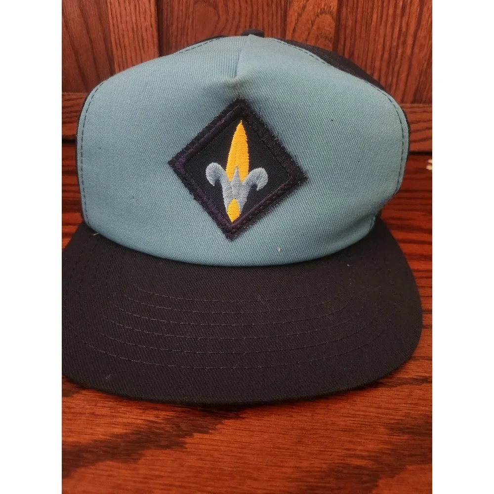 Vintage Boy‎ Scouts Webelos Hat Cap Men SnapBack Blue Made In USA